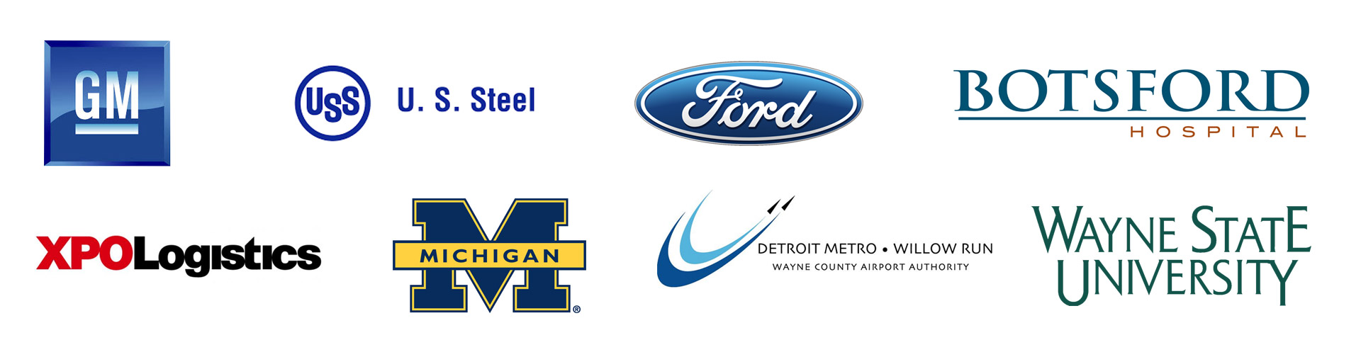 Logos of companies that TF Beck has installed roofs for.