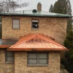 Copper roof on house in Metro-Detroit